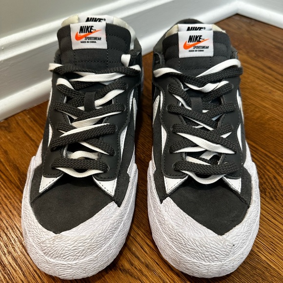 Nike sacai x Blazer low Iron Grey size 8 men - Picture 4 of 7